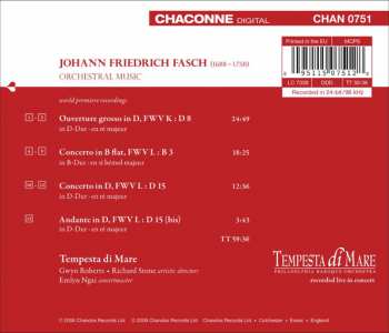 CD Johann Friedrich Fasch: Orchestral Music 318721