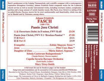 CD Johann Friedrich Fasch: Passio Jesu Christi 189212