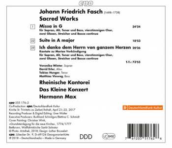 CD Johann Friedrich Fasch: Sacred Works 114477