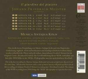 CD Johann Friedrich Meister: Il Giardino Del Piacere 186642