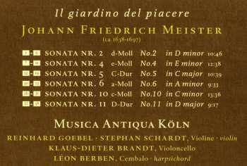 CD Johann Friedrich Meister: Il Giardino Del Piacere 186642