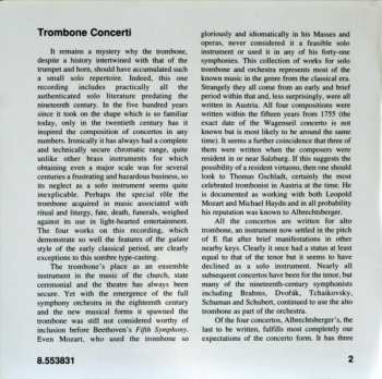 CD Johann Georg Albrechtsberger: Trombone Concerti 185986