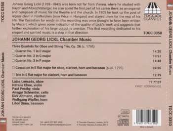CD Lajos Lencsés: Three Oboe Quartets, Op. 26 / Cassation For Oboe, Clarinet, Horn And Bassoon / Trio For Clarinet, Horn And Bassoon