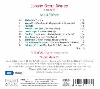 CD Georg Reutter: Arie Et Sinfonie 407820