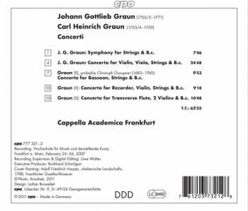 CD Johann Gottlieb Graun: Concerti 181772