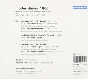 2CD Johann Gottlieb Graun: Concertos For Strings 122544