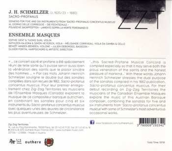 CD Johann Heinrich Schmelzer: Sacro-Profanus Sonatas 316474