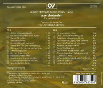 2CD Johann Hermann Schein: Israelsbrünnlein 473338