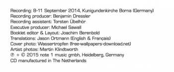 CD Johann Hermann Schein: Musica Boscareccia 312215