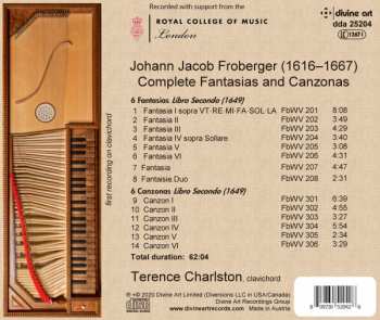 CD Johann Jakob Froberger: Complete Fantasias And Canzonas 233453