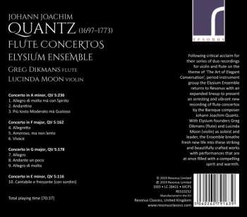 CD Johann Joachim Quantz: Flute Concertos 256343