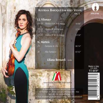 CD Johann Joseph Vilsmayr: Austrian Baroque For Solo Violin Vol.2 296094