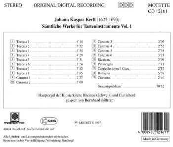 CD Johann Kaspar Kerll: Samtliche Werke Fur Tasteninstrumente Vol. 1 527941
