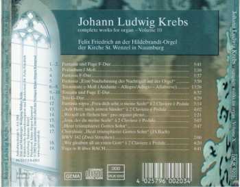CD Johann Ludwig Krebs: Complete Works For Organ Volume 10 465735