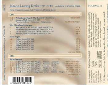 2CD Johann Ludwig Krebs: Complete Works For Organ Volume 11 399472