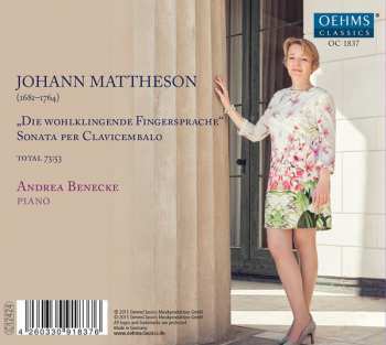 CD Johann Mattheson: Die Wohlklingende Fingersprache 375955