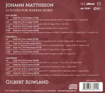 3CD Johann Mattheson: 12 Suites For Harpsichord 396831