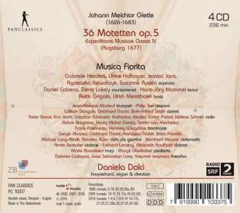 4CD Johann Melchior Gletle: Motetten op. 5 (Augsburg 1677) 357157