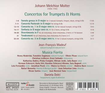 CD Johann Melchior Molter: Concertos For Trumpets And Horns 122106