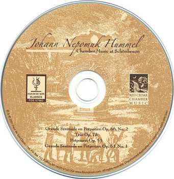 CD Johann Nepomuk Hummel: Chamber Music At Schönbrunn 450442