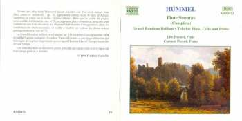 CD Johann Nepomuk Hummel: Flute Sonatas (Complete) 321748