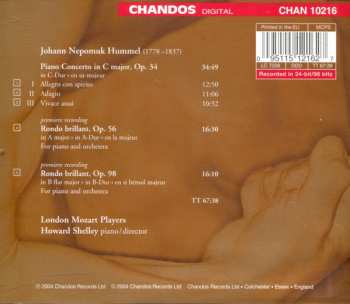 CD Johann Nepomuk Hummel: Piano Concerto In C Major • Rondo Brillant, Op. 56 • Rondo Brillant, Op. 98 193975