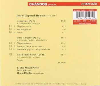 CD Johann Nepomuk Hummel: Piano Concerto un A flat, Concertino in G major, Gesellschafts-Rondo 277925