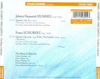 CD Johann Nepomuk Hummel: Piano Quintets 314147