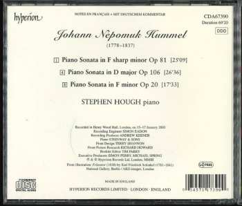 CD Johann Nepomuk Hummel: Piano Sonatas 282799
