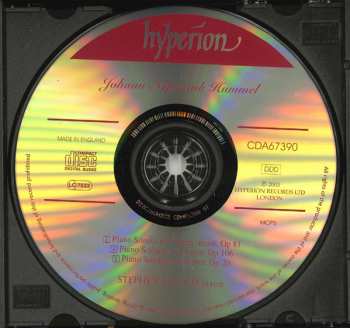 CD Johann Nepomuk Hummel: Piano Sonatas 282799