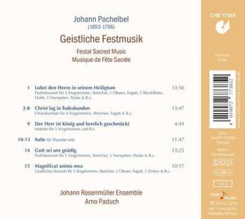 CD Johann Pachelbel: Festal Sacred Music 151207