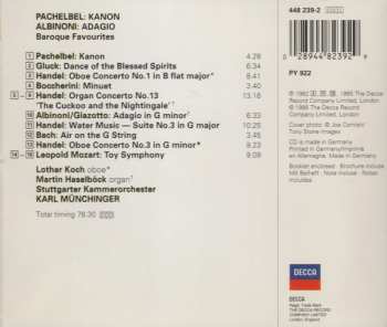 CD Johann Pachelbel: Pachelbel Kanon • Albinoni Adagio • Baroque Favourites 286755