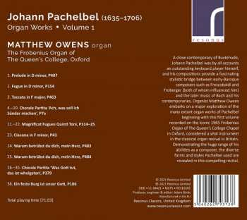 CD Johann Pachelbel: Organ Works • Volume 1 439370