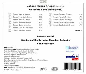 CD Johann Philipp Krieger: Trio Sonatas 298132
