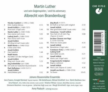 CD Johann Rosenmüller Ensemble: Martin Luther Und Sein Gegenspieler Albrecht von Brandenburg 345563