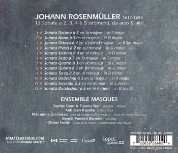 CD Johann Rosenmüller: Sonate A 2, 3, 4 è 5 Stromenti, Da Arco & Altri 318343