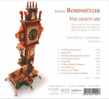 CD Johann Rosenmüller: Vox Dilecti Mei 119382