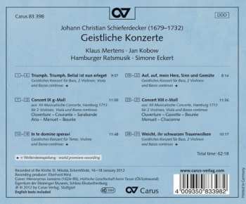 CD Johann Schieferdecker: Geistliche Konzerte 281088