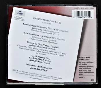 3CD Johann Sebastian Bach: 6 Brandenburgische Konzerte, 4 Oüverturen, Tripelkonzert BWV 1044 418282