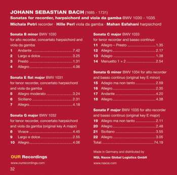SACD Johann Sebastian Bach: 6 Flute Sonatas BWV 1030 - 1035 179484