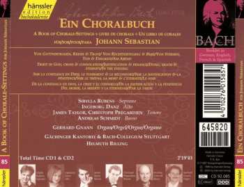 2CD Johann Sebastian Bach: A Book Of Chorale-Setting For Johann Sebastian: Trust In God, Cross And Consolation - Justification And Penance - Dying, Death And Eternity - In The Evening 478472