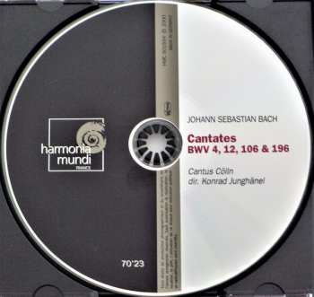 CD Johann Sebastian Bach: "Actus Tragicus" Cantates / Kantaten BWV 4, 12, 106 & 196 260894