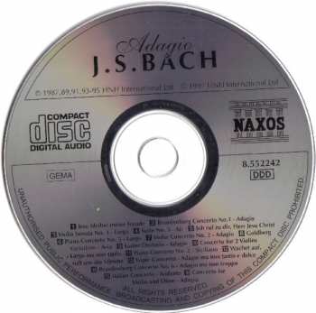 CD Johann Sebastian Bach: Adagio J.S. Bach 234979