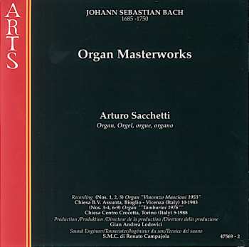 CD Johann Sebastian Bach: Organ Masterworks 519329