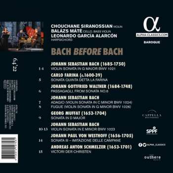 CD Johann Sebastian Bach: Bach Before Bach 146872