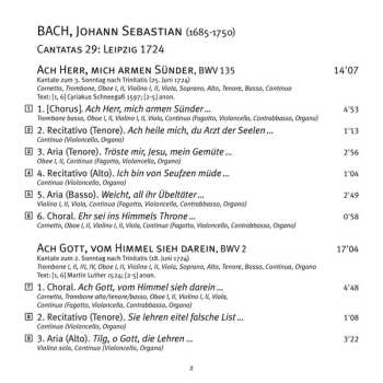 SACD Johann Sebastian Bach: Cantatas 29 ►2 ►3►38►135  Aus Tiefer Not Schrei Ich Zu Dir 480142