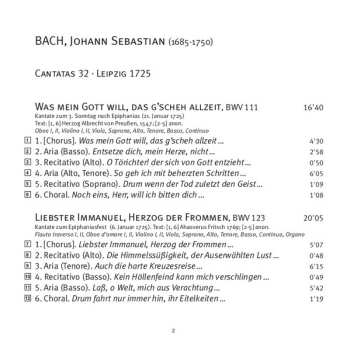 SACD Johann Sebastian Bach: Cantatas 32: ►111 ►123 ►124 ►125 (Mit Fried Und Freud) 534691