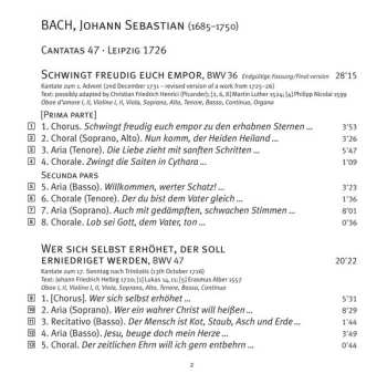 SACD Johann Sebastian Bach: Cantatas 47: ►27 ►36 ►47 (Schwingt Freudig Euch Empor) 488356