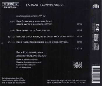 SACD Johann Sebastian Bach: Cantatas 51: ►120a ►157 ►192 ►195 (Nun Danket Alle Gott) 446448