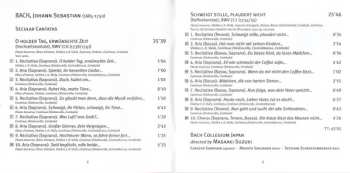 CD Johann Sebastian Bach: Secular Cantatas - O Holder Tag BWV 210 - Coffee Cantata BWV 211 485789